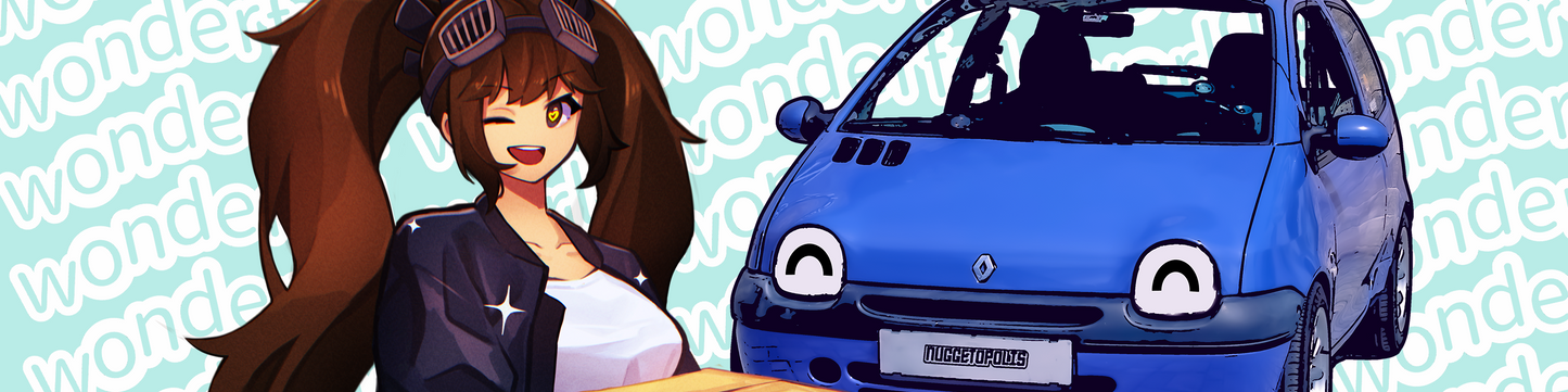 Monika & the blu slap stickers