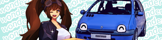 Monika & the blu slap stickers